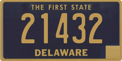 DE license plate 21432