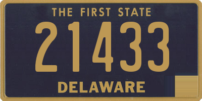 DE license plate 21433