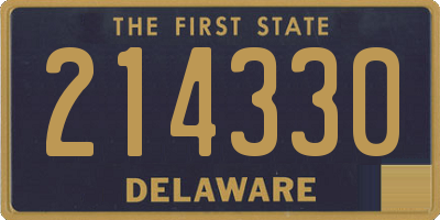 DE license plate 214330