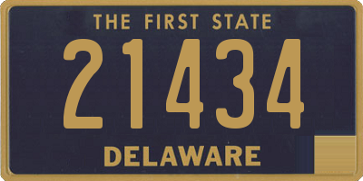 DE license plate 21434