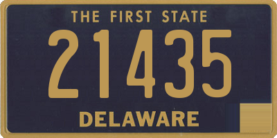 DE license plate 21435