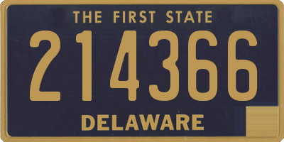 DE license plate 214366