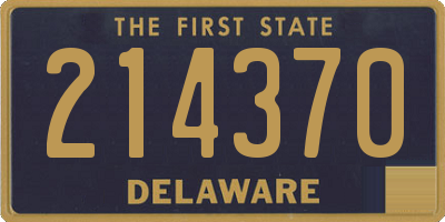 DE license plate 214370