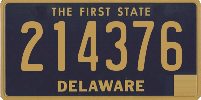 DE license plate 214376