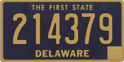DE license plate 214379