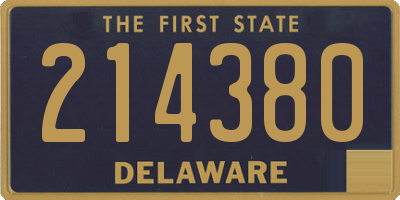 DE license plate 214380