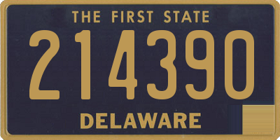 DE license plate 214390