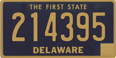 DE license plate 214395