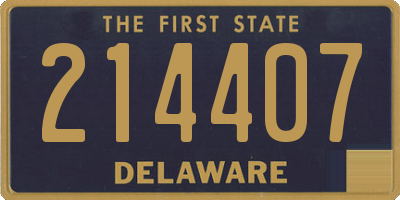 DE license plate 214407