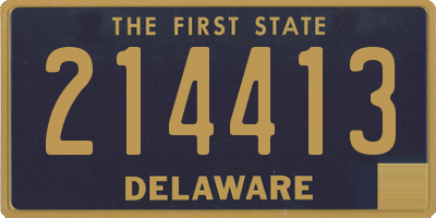 DE license plate 214413