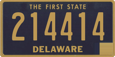 DE license plate 214414