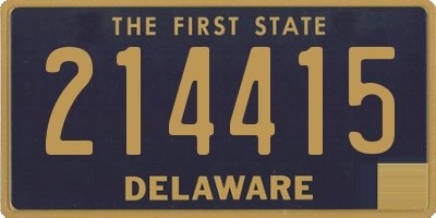 DE license plate 214415