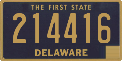 DE license plate 214416