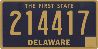 DE license plate 214417