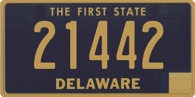 DE license plate 21442