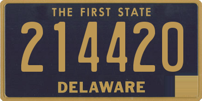 DE license plate 214420