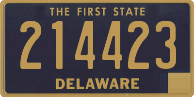 DE license plate 214423