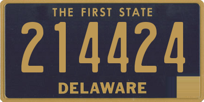 DE license plate 214424