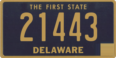 DE license plate 21443