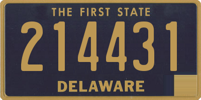 DE license plate 214431