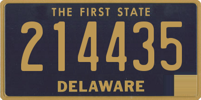 DE license plate 214435