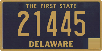 DE license plate 21445