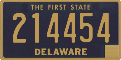 DE license plate 214454