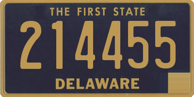 DE license plate 214455