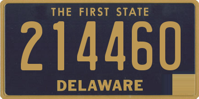 DE license plate 214460