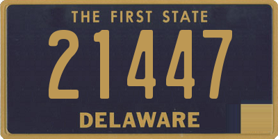 DE license plate 21447