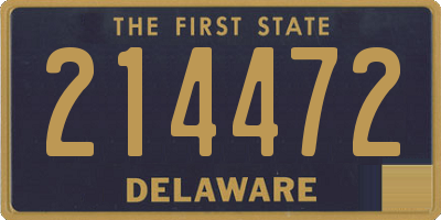 DE license plate 214472