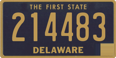 DE license plate 214483