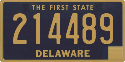 DE license plate 214489