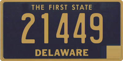 DE license plate 21449