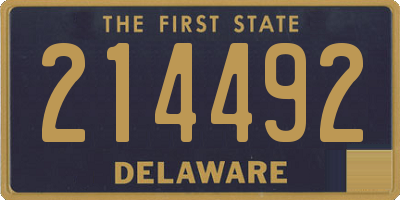 DE license plate 214492