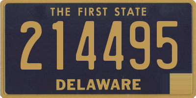 DE license plate 214495