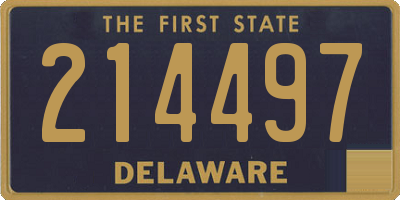 DE license plate 214497