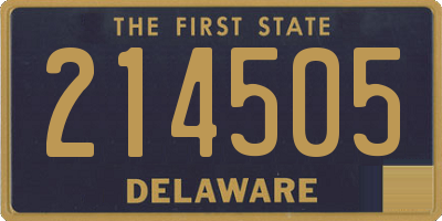 DE license plate 214505