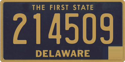 DE license plate 214509