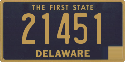 DE license plate 21451