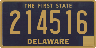 DE license plate 214516