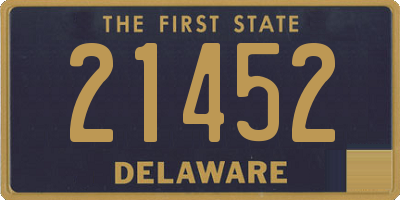 DE license plate 21452