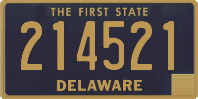 DE license plate 214521