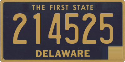 DE license plate 214525