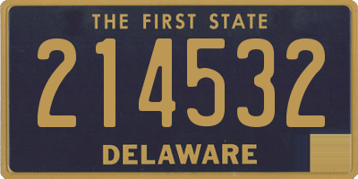 DE license plate 214532