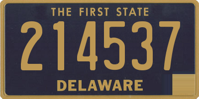 DE license plate 214537