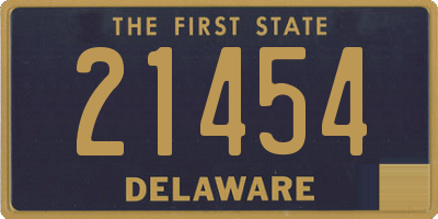 DE license plate 21454