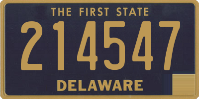 DE license plate 214547