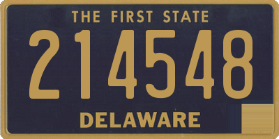 DE license plate 214548