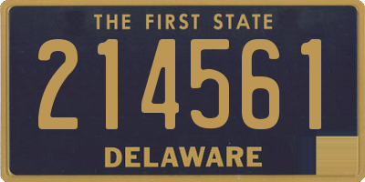 DE license plate 214561